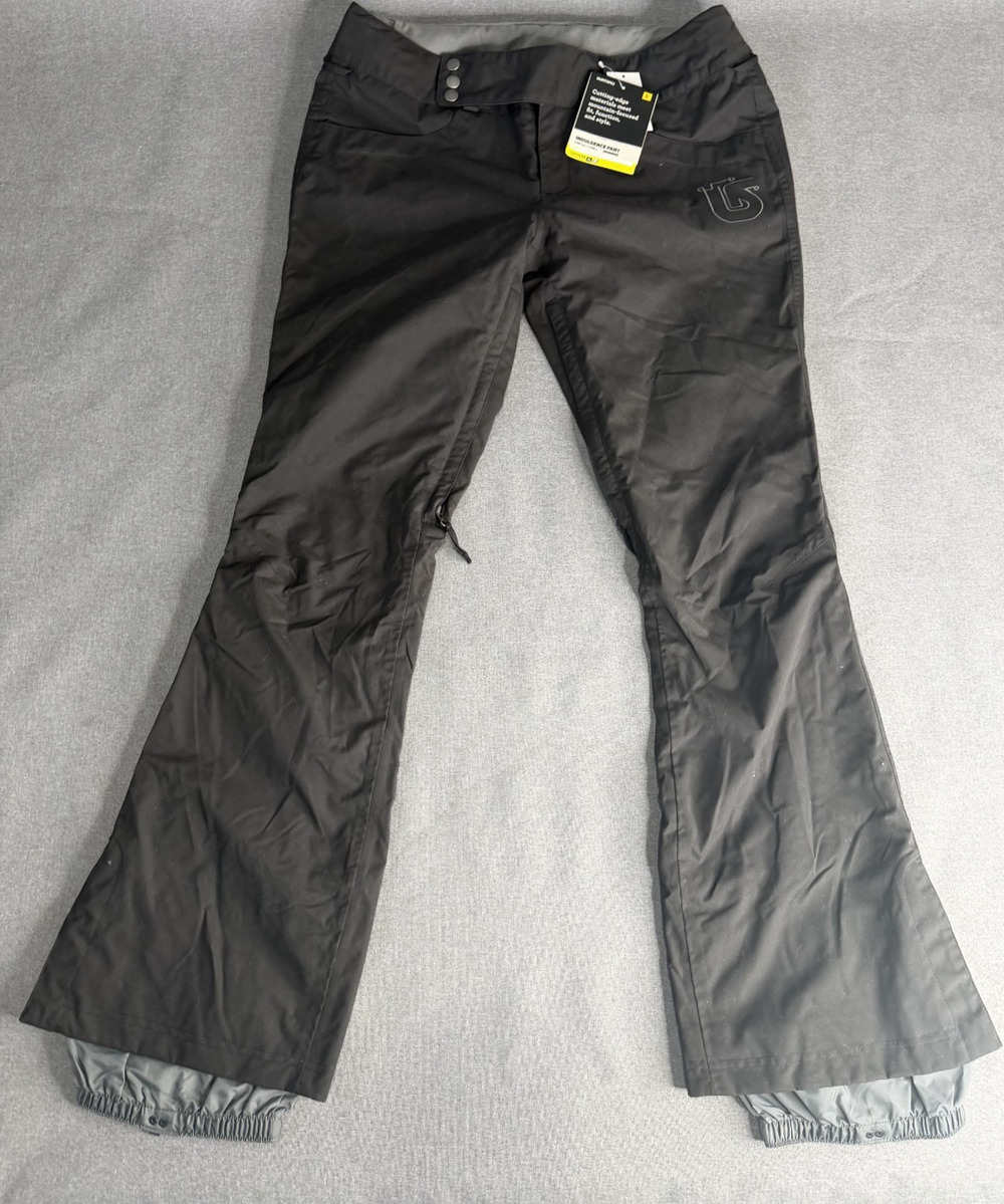 BURTON DryRide Cool Flavors Snowboard Pants Large Black Ski Winter Waterproof